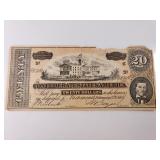 1864 $20 Confederate Facsimile Note