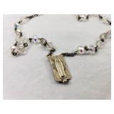 Ave Maria Rosary Necklace & Crucifix