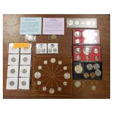 Assorted Coins - some Proof Sets