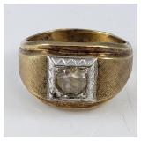 18K Gold Plated Ring - size 10-1/4