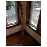 Oak Coat Rack Stand