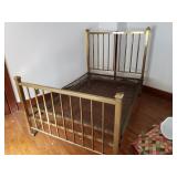 Antique Brass Bed w/spring