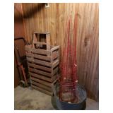 3 Wood Crates - Tomato Stands - Tub