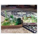Green Glass and Vaseline Glass