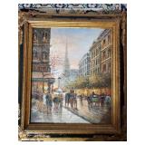 Lorenz "On The Boulevard" Oil Painting