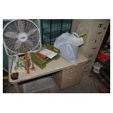 Contents On Top Of Desk