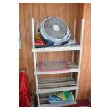 Shelf & Contents Includes Rack With Clothes Bags