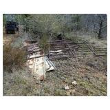 Scrape Pile #2 Gates Cross Ties Tin Bricks Wire