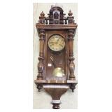 Antique Junghans Victorian wall clock