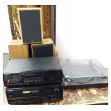 Group of vintage stereo equipment including MCS