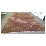 Antique handmade Persian Sarouk rug