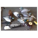 Group of duck decoys including J.C. Higgins, etc.