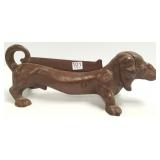 Antique dachshund iron boot scraper