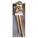 Group of vintage baseball gloves & 2 vintage bats