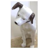 Papier mache RCA dog figure- Nipper 40"