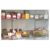 Group vintage spice, etc tins