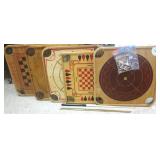 5 carom boards- some with pieces