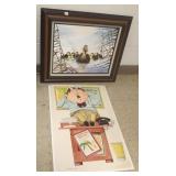 Unframed signed cheesebrough artwork "The Travel