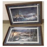 2 framed 1992 hand signed & numbered
