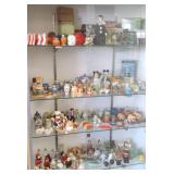 Large group of salt & peppers; figural, etc. some