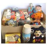 Group assorted toys - revolver molds, figures, etc