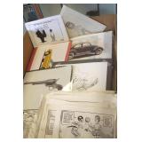 Group original artworks including political