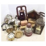 Group alarm clocks, lanterns, etc.