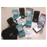 12 pair 14K gold etc. earrings