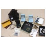 Group of assorted gold & sterling etc. jewelry-