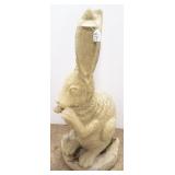 Approx. 25" cement garden rabbit figure