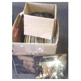 Group vintage record albums & 45 RPM records