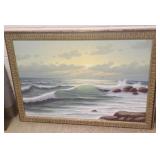 Framed signed Schipper oil on canvas-
