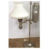 Antique student lamp electrified