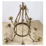 Victorian brass light fixture