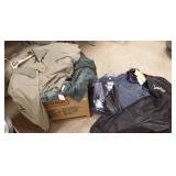 Group of mostly unused ladies coats, etc.
