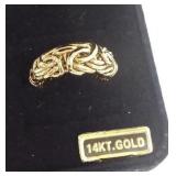 14K gold woven band- 3.7 grams