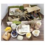 Group of misc. includng pottery, metal, etc.