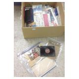 Group of advertising paper items, etc.