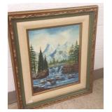 Framed signed T. Gonzalez oil on canvas-