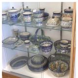 Group decorated Poland pottery