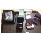 Group including 14k earrings, coin jewelry,