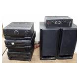 Group of stereo components & speakers