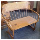 Antique spindle back buggy seat