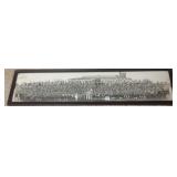 Antique framed yard long panoramic photo - 1941