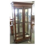 China cabinet with beveled glass