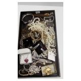 Group costume jewelry including signed
