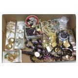 Group costume & bead, etc jewelry- some signed