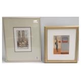 Framed signed Windsor oil on board- Abstraction 2
