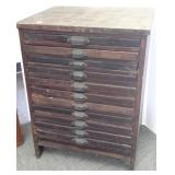 11-drawer print cabinet