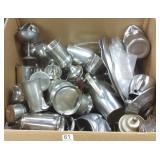 Large group pewter & metalware